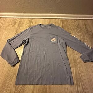 Vineyard Vines Men's Blue Long Sleeve Shirt